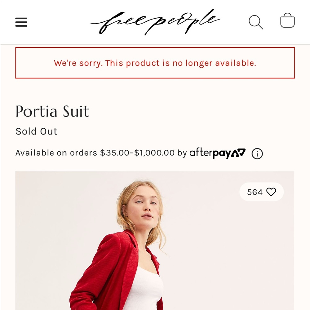 Free People / Lost + Wander Portia Corduroy Blazer - Picture 7 of 9